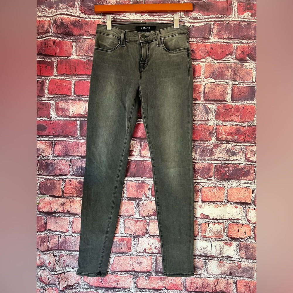 J Brand Nightbird Super Skinny Jeans - Grey Wash